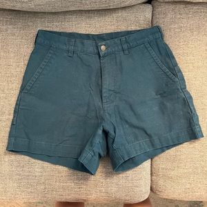 Patagonia Men’s 33 Blue Canvas Stand Up Shorts (6” Inseam)